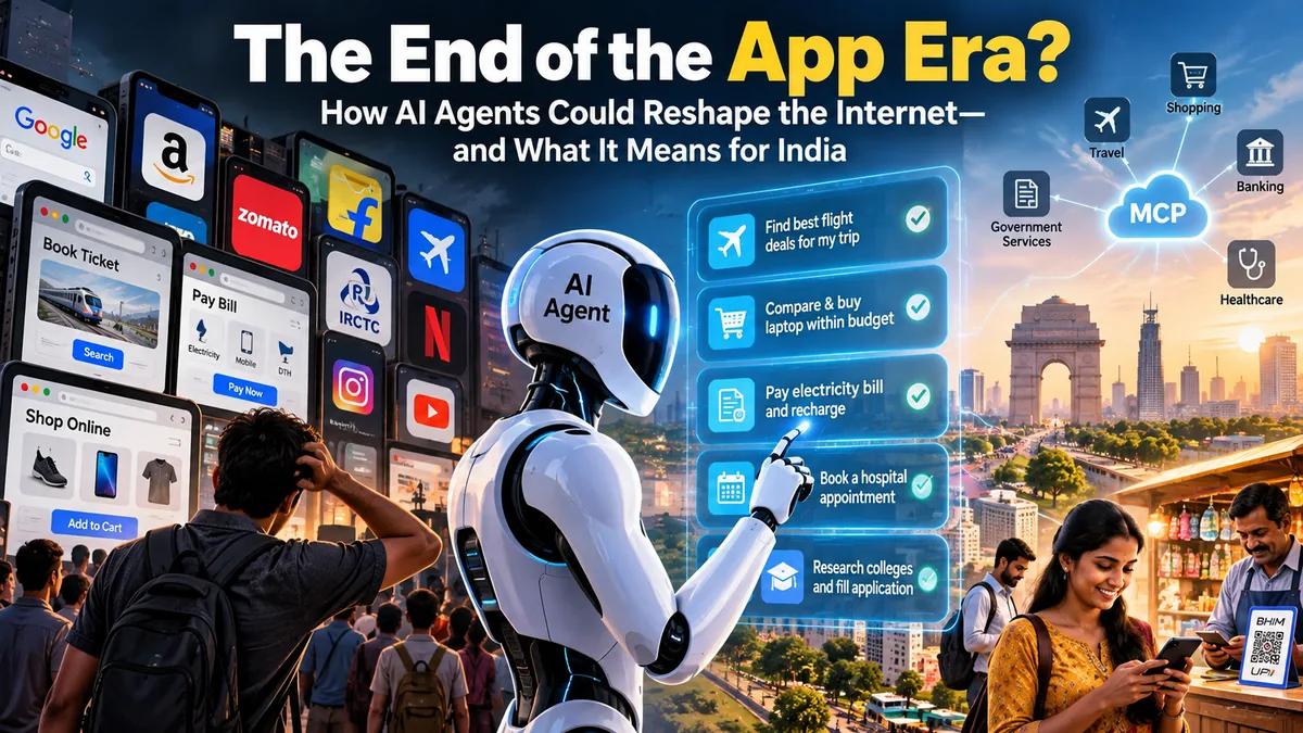 Cover image for The End of the App Era? How AI Agents Could Reshape the Internet—and What It Means for India