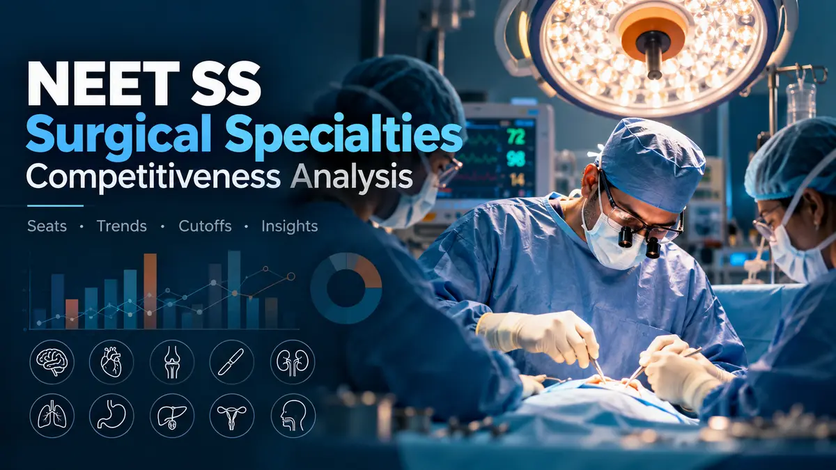 Cover image for Which Surgical Super-Specialties Were Most Competitive in NEET-SS 2025?